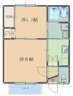 スカイピュア【1階】の間取り
