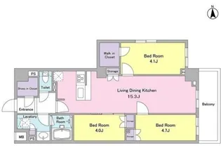 TSレジデンス東川口【3階】の間取り