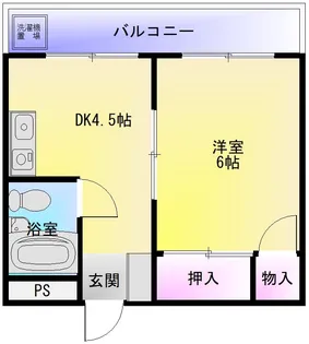 エスポワール高安【2階】の間取り