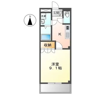 ヴァンベール WAKAMIYA【2階】の間取り