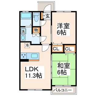 カゼッラ【1階】の間取り