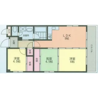 神奈川県相模原市緑区東橋本1【マンション】の間取り