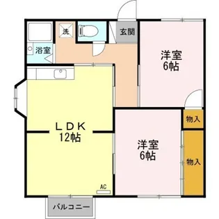 アメニティ津志田A【2階】の間取り