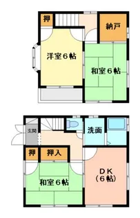 広島県福山市南蔵王町2【一戸建】の間取り