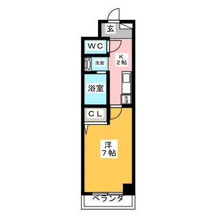 メゾン名北【1階】の間取り