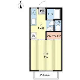 クレスト小串B棟【2階】の間取り