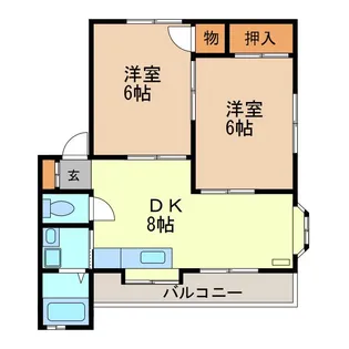 ホシノホームI【2階】の間取り