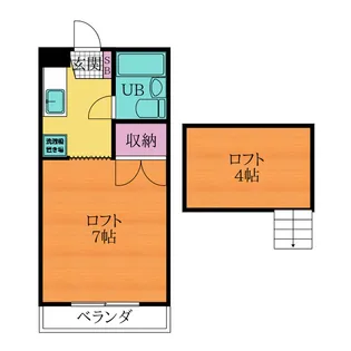 B♭エイフク【2階】の間取り