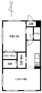 フィネス日和【2階】の間取り