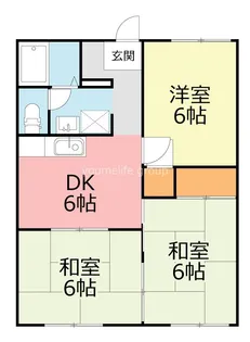 コーポ惣領【1階】の間取り