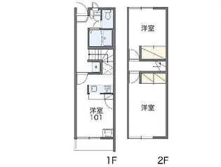 レオパレスピューピル【1階】の間取り