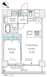 東京都中央区月島4【マンション】の間取り