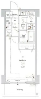 DIPS赤羽駅前【2階】の間取り