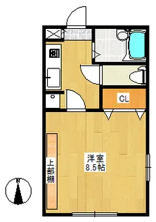 サンハピネス【3階】の間取り