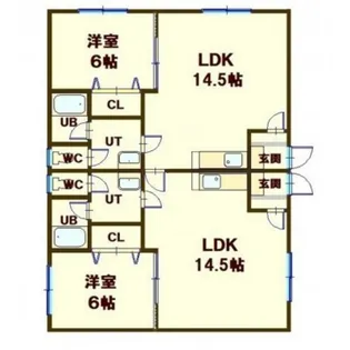 ラ・メゾン・ボワII【1階】の間取り