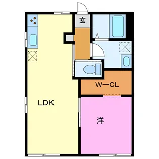 静岡県浜松市中央区葵西3【アパート】の間取り