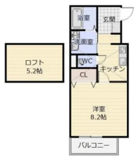 デル・メゾン堺市駅【1階】の間取り