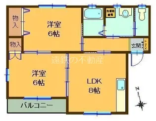 ニューショーワハイツII【1階】の間取り