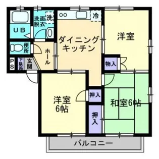 メゾニティーブラッサム A【2階】の間取り