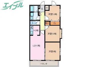 ルミナエル【1階】の間取り