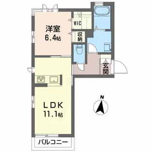 クオレ【3階】の間取り
