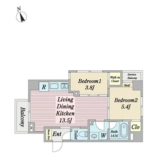 グラン和草【11階】の間取り