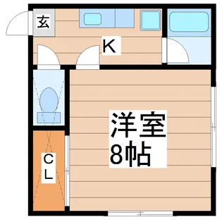 ホワイトキャッスル台原II【1階】の間取り