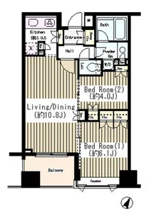 コクヨーレ日本橋【11階】の間取り