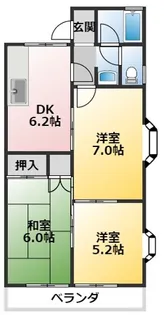 ファインB【1階】の間取り