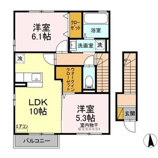 茨城県稲敷郡阿見町本郷1【アパート】の間取り