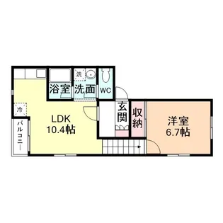 クレスタ金泉寺【2階】の間取り