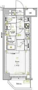 プレミアムキューブ大崎DEUX【4階】の間取り