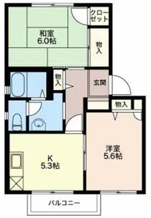 クレールTOMO2【1階】の間取り