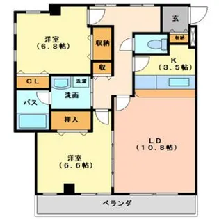 第2中央ビルディング【1階】の間取り