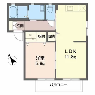 エトワールC【1階】の間取り