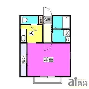 埼玉県志木市幸町1【アパート】の間取り