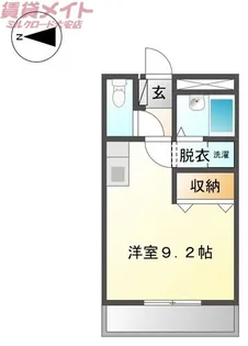 1Rの間取り画像