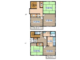 宮城県仙台市太白区中田2【一戸建】の間取り