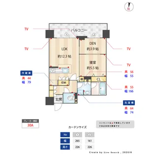 ルキシア薬院【3階】の間取り