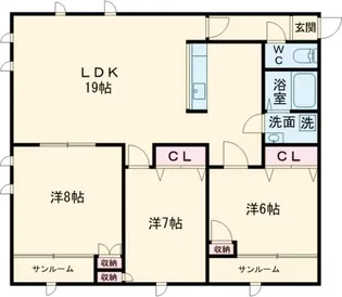 アーバンスペース【5階】の間取り