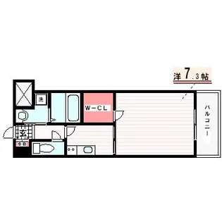 ASプレミアム神戸西【7階】の間取り