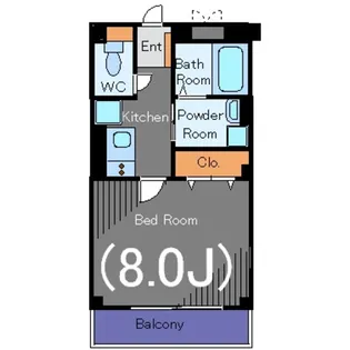 フレグランス上目黒【3階】の間取り