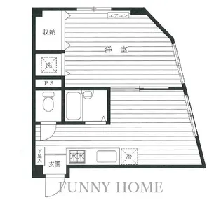 クイーンズ上目黒【3階】の間取り