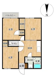 ピュアリッツ【3階】の間取り