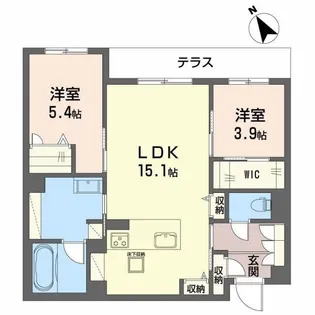 WithPlus天保山公園【1階】の間取り