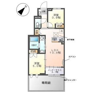 埼玉県川口市大字赤井【アパート】の間取り