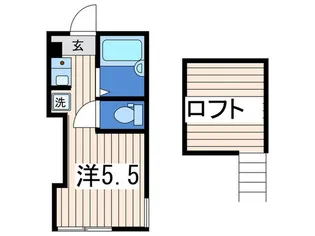 プライムテラス南太田B【2階】の間取り