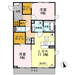 Carrera【1階】の間取り