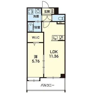 mon reve新大江【3階】の間取り