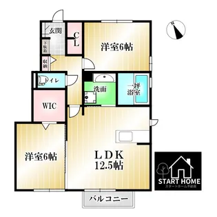 徳島県徳島市北矢三町3【アパート】の間取り